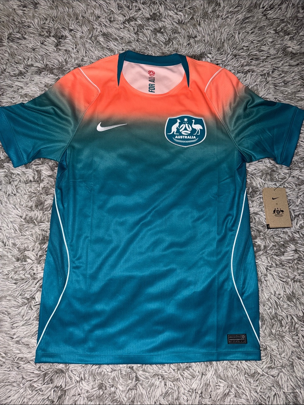 Nike Gradient Soccer Jersey - Teal & Coral